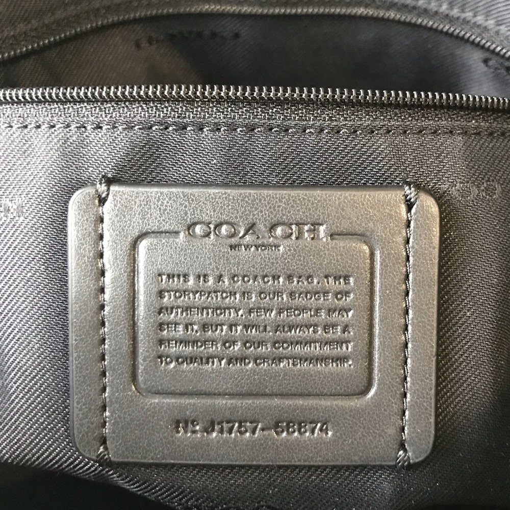 Coach Prairie Satchel Handbag Black Leather Purse - Picture 7 of 11